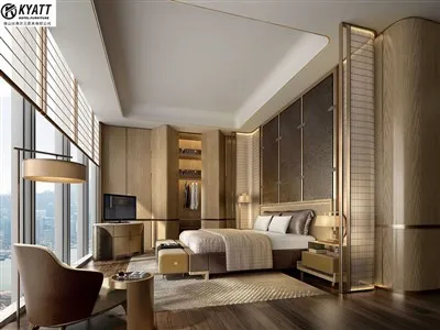 Мебель для спальни в роскошном отеле